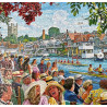 Gibsons Rowing at the Regatta 1000 Piece Jigsaw Puzzle
