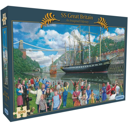 Gibsons SS Great Britain: An Imagined Odyssey 1000 Piece Jigsaw Puzzle