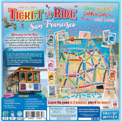 Days of Wonder Ticket To Ride San Francisco Board Game