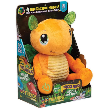 Glo Friends Playskool Wigglebug Wiggle, Hop, Stop! Interactive Soft Plush