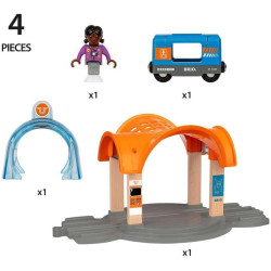 BRIO World Smart Tech Sound Action Tunnel Train Station 33973