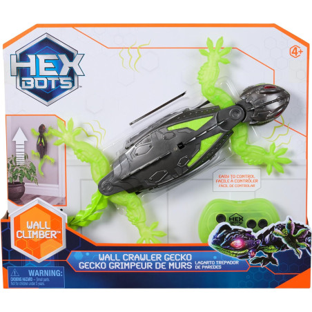 HEX BOTS Wall Crawler Gecko Rechargeable Remote Control Robot
