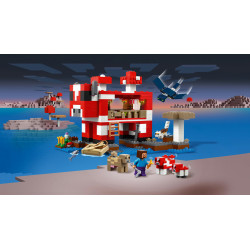 LEGO Minecraft The Mooshroom House Building Toy Set 21270