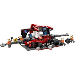 LEGO City F1 Pit Stop & Pit Crew with Ferrari Car Toy 60443