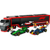 LEGO City F1 Truck with RB20 & AMR24 F1 Cars Playset 60445