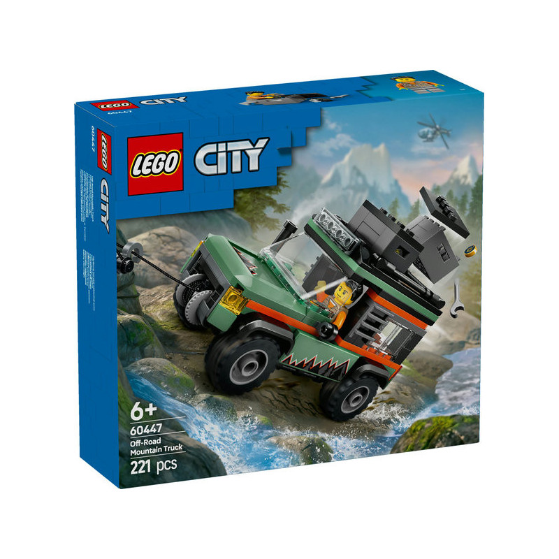 LEGO City Off-Road 4x4 Mountain Truck, Toy Vehicle Set 60447 LEGO City Off-Road 4x4 Mountain Truck, Toy Vehicle Set 60447