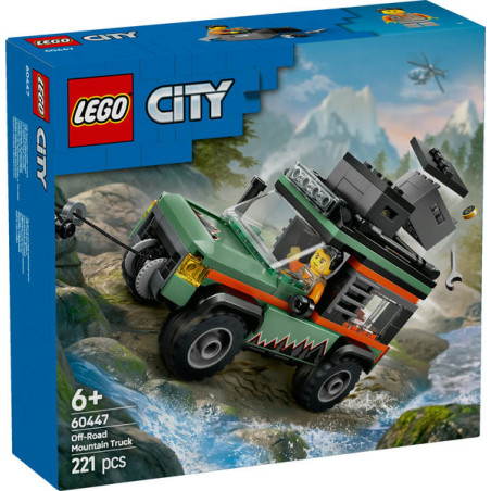 LEGO City Off-Road 4x4 Mountain Truck, Toy Vehicle Set 60447