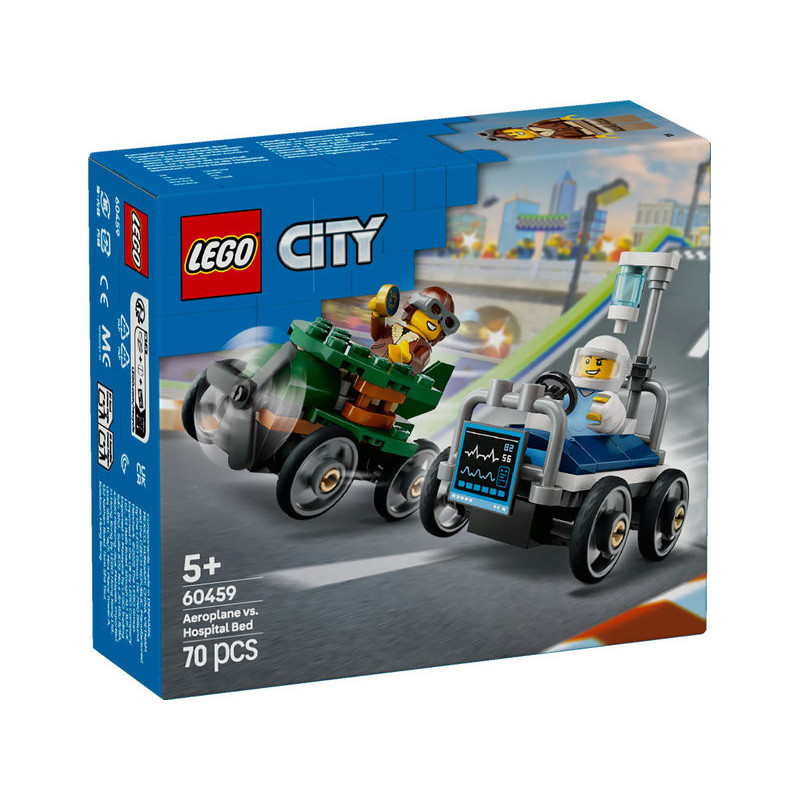 LEGO City Aeroplane vs. Hospital Bed Race Car Pack 60459 LEGO City Aeroplane vs. Hospital Bed Race Car Pack 60459