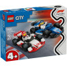 LEGO City F1 Williams Racing & Haas F1 Race Cars Set 60464