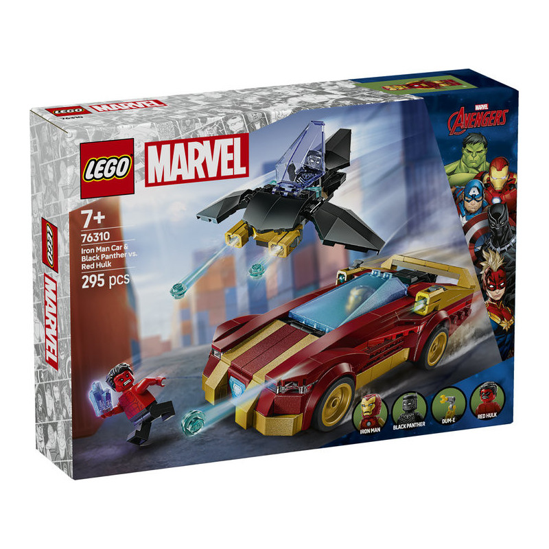 LEGO Marvel Iron Man Car & Black Panther vs. Red Hulk 76310 LEGO Marvel Iron Man Car & Black Panther vs. Red Hulk 76310