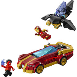 LEGO Marvel Iron Man Car & Black Panther vs. Red Hulk 76310