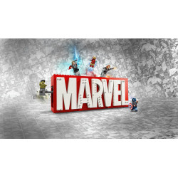 LEGO Marvel: MARVEL Logo & Minifigures Building Toy 76313