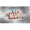 LEGO Marvel: MARVEL Logo & Minifigures Building Toy 76313