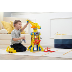Rubble and Crew, Bark Yard Crane Tower Playset with Rubble Action Figure