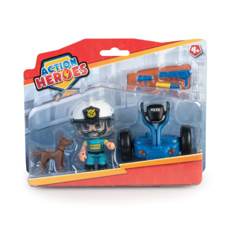 Action Heroes Twin Figure Set - Police Segway