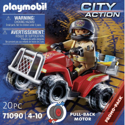 Playmobil 71090 City Action Off-Road Quad with Pullback Motor