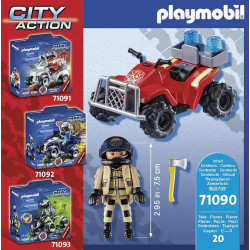 Playmobil 71090 City Action Off-Road Quad with Pullback Motor