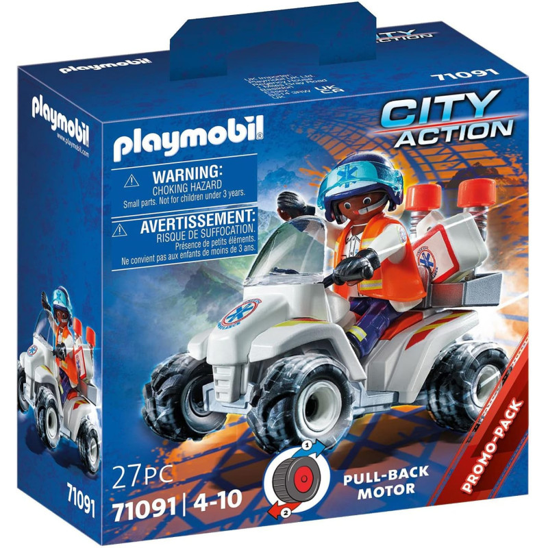 Playmobil 71091 City Action  Medical Quad with Pullback Motor