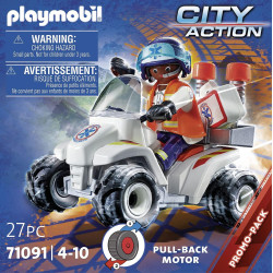 Playmobil 71091 City Action  Medical Quad with Pullback Motor