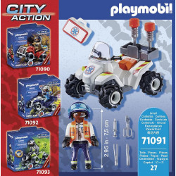 Playmobil 71091 City Action  Medical Quad with Pullback Motor