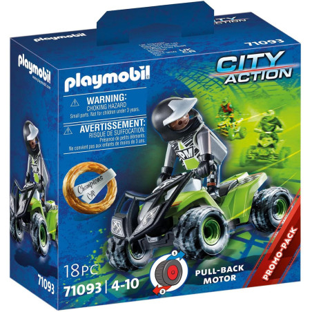 Playmobil 71093 City Action Quad with Pullback Motor