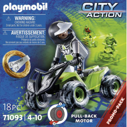 Playmobil 71093 City Action Quad with Pullback Motor