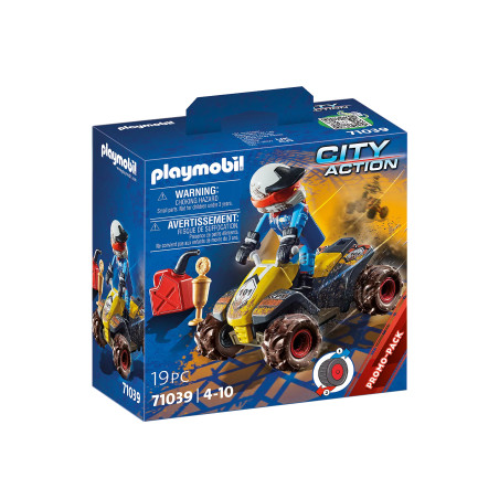 Playmobil 71039 City Action Quad with Pullback Motor
