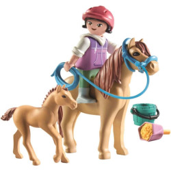 Playmobil 71498 Horses of Waterfall: Child with Pony and Foal