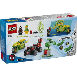 LEGO Marvel Spidey And His Amazing Friends Spin and Electro Dinosaur Vehicle Chase 11198