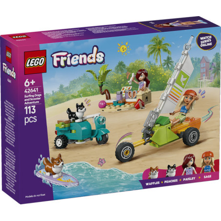 LEGO Friends Surfing Dogs and Scooter Adventure Set 42641
