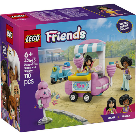 LEGO Friends Candyfloss Stand and Scooter Food Toy Set 42643