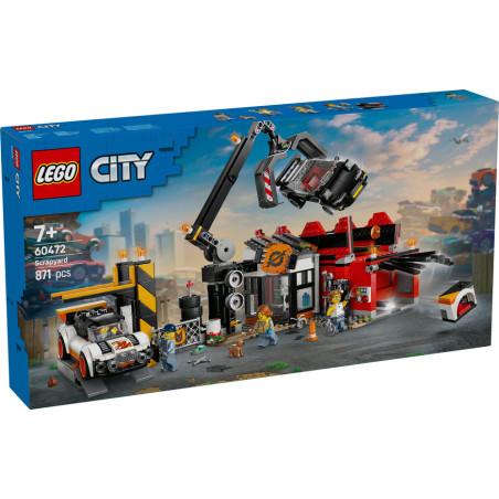 LEGO City Scrapyard with Cars, Building Toy Set 60472