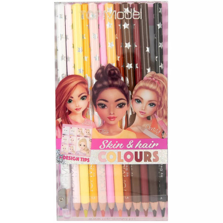 Top Model Skin & Hair Coloured Pencil Set