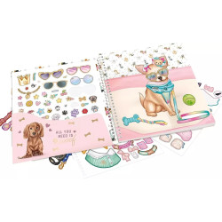 Create Your Top Model Doggy Design Sticker Book