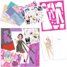 Create Your Top Model Design Studio Colouring Book Set
