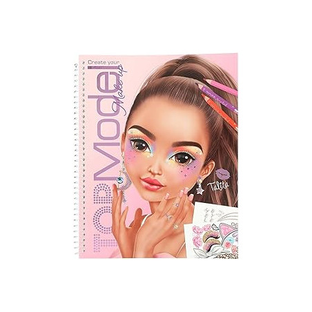 Create Your Top Model Make-Up Colouring Book Set