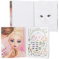 Create Your Top Model Make-Up Colouring Book Set