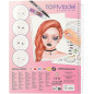 Create Your Top Model Make-Up Colouring Book Set