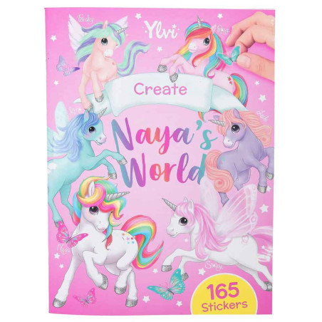 Top Model Ylvi Create Naya's World Unicorn Sticker And Colouring Book