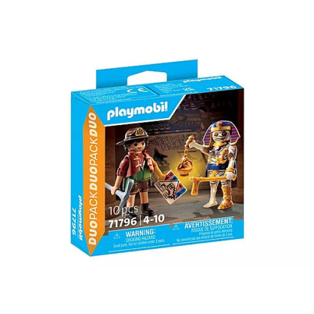 PLAYMOBIL DuoPack Treasure Hunter and Mummy  71796