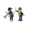 PLAYMOBIL DuoPack Policeman and Burglar  71804