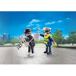 PLAYMOBIL DuoPack Policeman and Burglar  71804