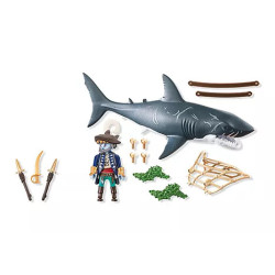 Playmobil Pirate Giant Shark with Pirate  71793