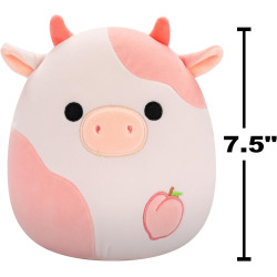 Squishmallows Original 7.5 Inch - Lilaz the Peach Cow Plush Soft Toy
