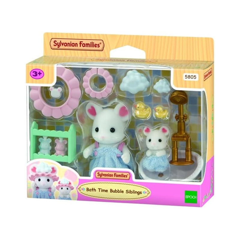 Sylvanian Families - Bath Time Bubble Siblings 5805