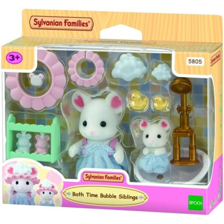 Sylvanian Families - Bath Time Bubble Siblings 5805