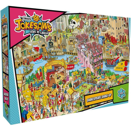 Gibsons Jokesaws Shakespeare Shake-up 1000 Piece Jigsaw Puzzle G7157