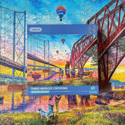 Gibsons Three Bridges Crossing 1000 Piece Jigsaw Puzzle G6424