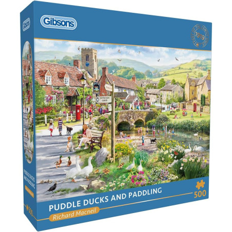 Gibsons Puddle Ducks & Paddling 500 Piece Jigsaw Puzzle G3164