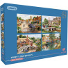 Gibsons Terry's Waterways 4 x 500 Piece Jigsaw Puzzle G5070
